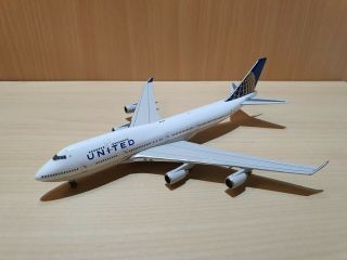 Gemini Jets 1:400 United Airlines Boeing 747 - 400 Reg: N127ua Gjual1067 Rare