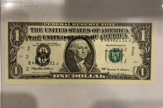 ❌error❌ 1999 $1 Dollar Bill Error Double Print Top ❌rare ❌ One Of A Kind❌
