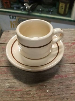 Very Rare Coffee Cup And Saucer From The Grand Hotel.  In French Lick Indiana.