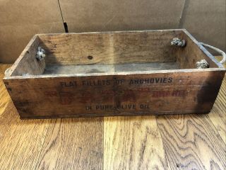 Vintage Wooden Crate Box Old Wood Decor 18 X 9 1/2 X 5 Very Cool