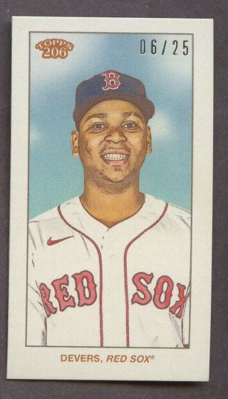 2020 Topps T206 T - 206 Cycle Back Parallel Rafael Devers Red Sox Rare Ssp 06/25
