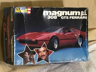 Vintage Revell 1982 Magnum Pi 308 Gts Ferrari Car 1:24 - Complete,  No Instructions