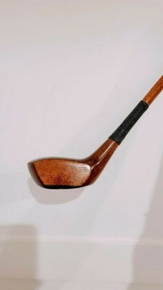 Hillerich & Bradsby Invincible Driver.  Antique Hickory Golf Club.  Wood Shaft.