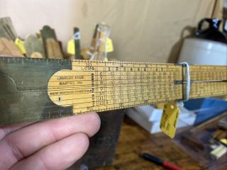 S6 Antique Stanley Rare Folding Rule Wood Ruler 81 Type 2 1854 - 1915