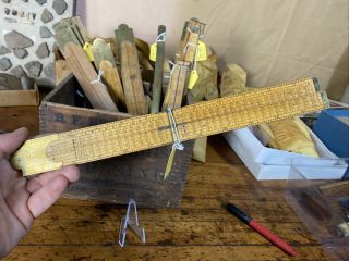 S6 Antique Stanley Rare Folding Rule Wood Ruler 81 Type 2 1854 - 1915 5