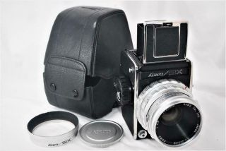 Rare  Kowa Six 6x6 Medium Format Film Camera W/85mm F2.  8,  Case,  Hood