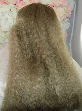 VIntage Old stock DOLL WIG Honey Blonde SZ 17 DOLLSPART long hair style 3