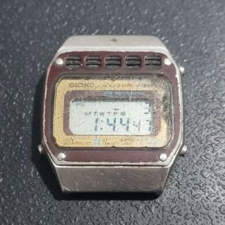 Vintage Seiko A639 505a Lcd Watch Alarm Chronograph