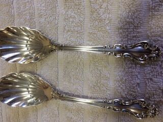 Reed And Barton Spanish Baroque Sterling Silver Shell Spoon (no Mono)