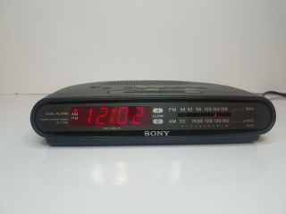 Sony Dream Machine Dual Alarm Am/fm Alarm Clock Radio Icf - C390 Black