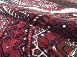 Auth: 19th C Antique Turkmen Rug Rare Salor Gul Wool Beauty 4x6 Nr