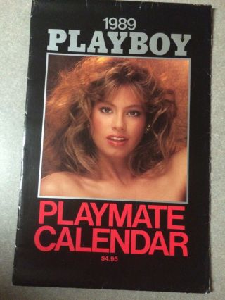 Vintage 1989 Playboy Wall Calendar W/sleeve India Allen Kimberly Conrad Hefner