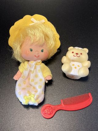 Vintage 1981 Strawberry Shortcake Doll Butter Cookie With Jelly Bear