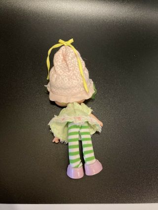 Vintage 1981 Strawberry Shortcake Doll Lime Chiffon With Parfait Parrot 2