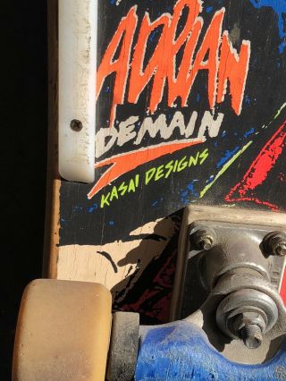Vintage 1988 Adrian Demain Lester Kasai Rare Skateboard Tracker Trucks 5