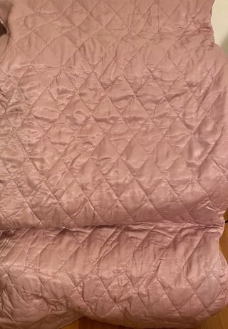 Bella Notte Satin Quilted Coverlet King Rose Rare And Retired 3