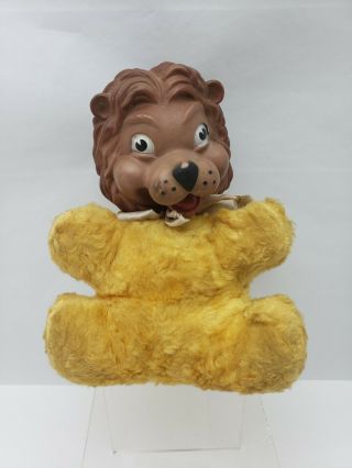 Vintage My Toy Co.  Plush Stuffed Lion Rubber Face Funny Eyes Rare Collectible