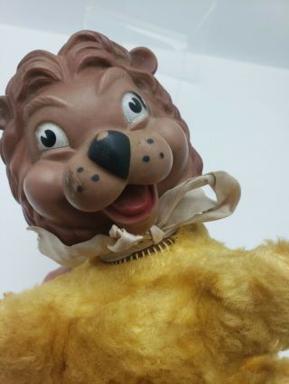 Vintage MY TOY Co.  Plush Stuffed Lion Rubber Face Funny Eyes Rare Collectible 2