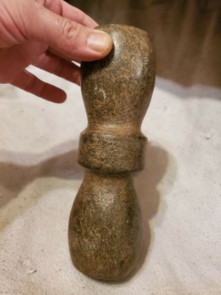 Ancient Missippian Tube Pipe.  Rare Massive Form.  Stone.