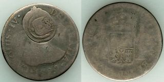 El - Salvador Trio Counterstamped Coins 1860 - Ies 1/2,  1,  2 Reales Rare An.