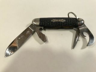 VTG Antique Imperial Kamp King Pocket Knife Folding 4 Blade 3 - 3/4 