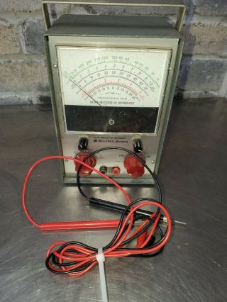 Vintage Transistorized Meter Devry Institute Technology Bell & Howell W/probes