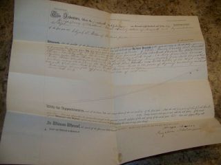 1846 Antique Chili Ny Land Indenture Deed Legal Document George Dunn Eli Miller
