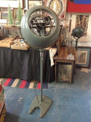 Rare Vintage Art Deco Vornado Pedestal 3 Speed Telescopic Floor Fan All