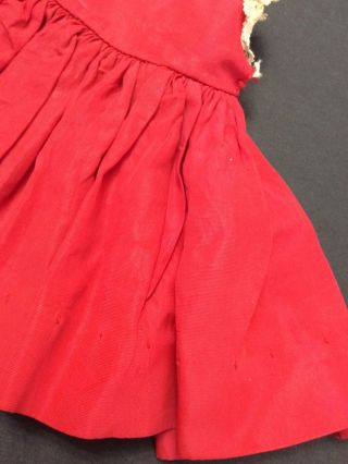 VINTAGE 1950 ' s Madame Alexander LISSY DOLL Tagged Red Dress 3