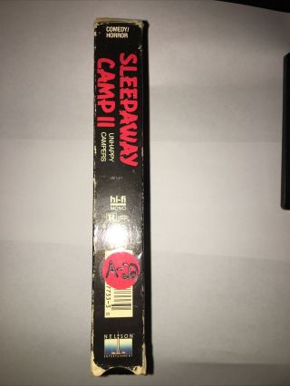 Sleepaway Camp 2 Unhappy Campers Rare VHS Horror 1988 Nelson Entertainment 3