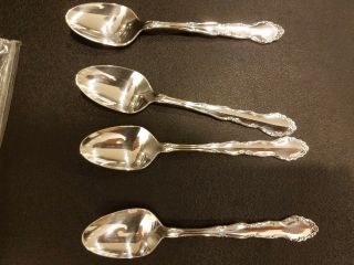 Flirtation Set Of 4 Tea Spoons By 1881 Rogers Oneida Ltd 6 "