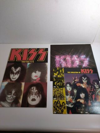 Vintage 1977 - 78 Kiss World Tour Book With Rare