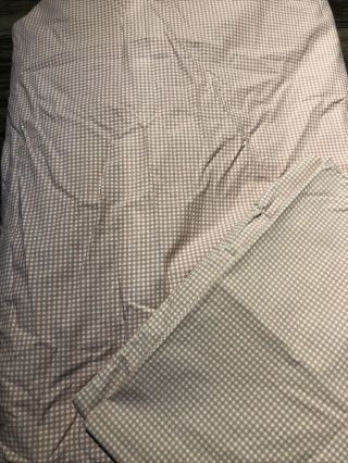 Rare Ralph Lauren Pink Gingham Full Fitted Sheet 15 " With 1 Pillow Case