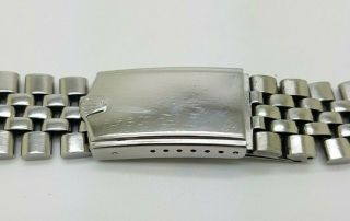 Rare Vintage S.  Steel Rolex Oval Link Usa Jubilee Bracelet 20mm 55 End Links