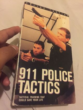 911 Police Tactics Vhs Very Rare Military Cop Instructional 1994 Vtg