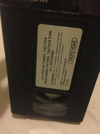 911 POLICE TACTICS VHS VERY RARE MILITARY COP INSTRUCTIONAL 1994 VTG 3