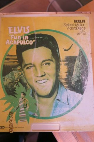 Elvis - Rare Fun In Acapulco - Rca Selectavision Video Disc - Usa Look