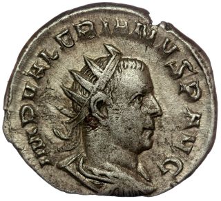Roman Silver Coin Antoninianus Valerian I Saeculi Felicitas 3,  88g Unique Rare Rr