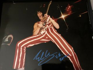 Eddie Van Halen Signed Color 11x14 Rare In Person