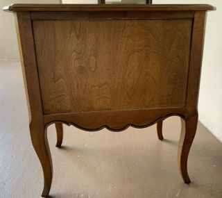 RARE Ethan Allen Country French Chairside Chest in Bordeaux Finish 6
