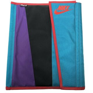 Vintage 90s Nike Mead Trapper Keeper Binder 1994 Rare Red Purple Turquoise/teal