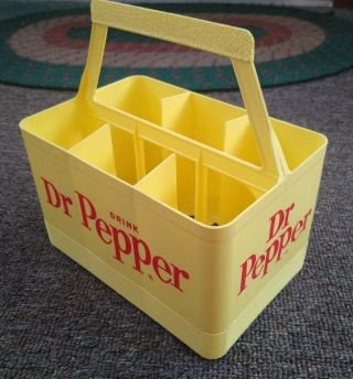 Very Rare 1950s Dr Pepper Plastic 6 Pack Carrier.