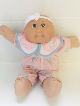 1985 Vtg Cabbage Patch Kids Preemie Girl Doll Ss Factory Dimple