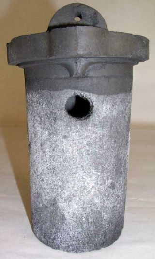 Antique Telephone Battery Jar Carbon Insert Only Marked Along Top