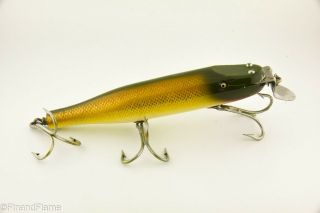 Vintage Creek Chub Husky Pikie Minnow Antique Fishing Lure Golden Shiner Jj8