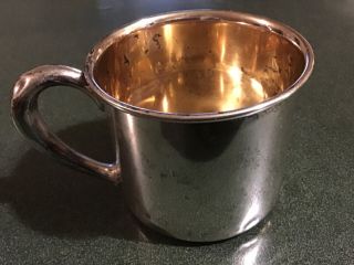 Vintage Sterling Silver By Webster Silver Co.  Baby Cup 68.  5 Grams No Monogram