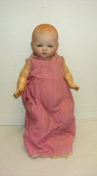 Antique Germany Armand Marseille Bisque Head,  Cloth Body Baby Doll