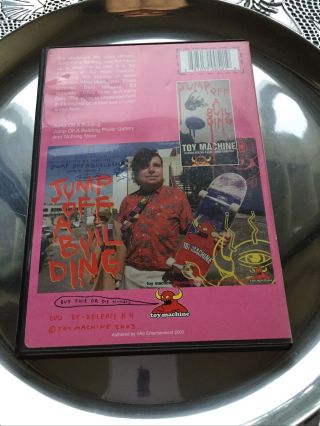 Jump off a building Toy Machine DVD vintage skate Film Bam Margera RARE OOP 2