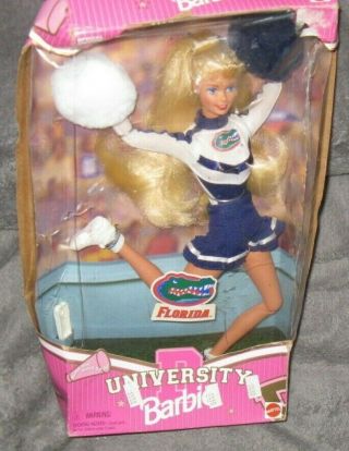 Vintage Special Edition University Of Florida Cheerleader Barbie Doll In Origina