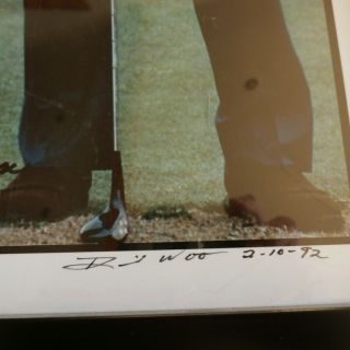Rare 1992 Byron Nelson & Ben Hogan Signed Autograph Golf Photograph by David Woo 4
